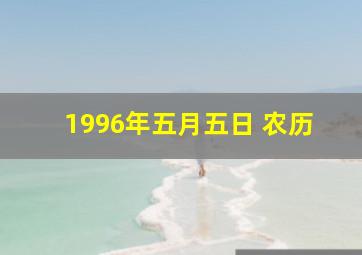 1996年五月五日 农历